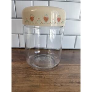 Corelle Forever Yours Glass Canister 7”x4”